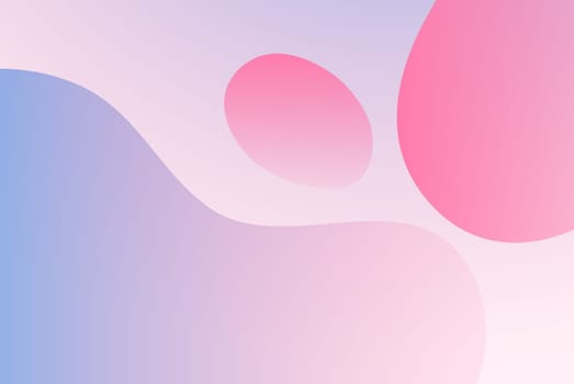 Gradient background with simple liquid forms in light pastel colors. Perfect illustration as backdrop