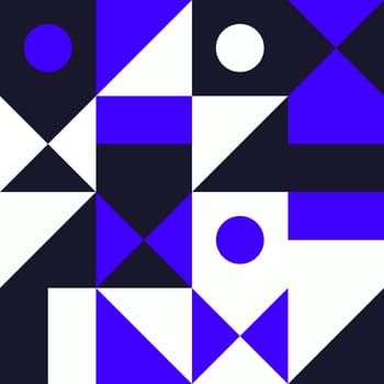 Simple geometric artwork with editable bold blocks. Scandinavian style. Universal abstract seamless pattern for wallpaper, web or prints cover, textile, ceramic tile etc.