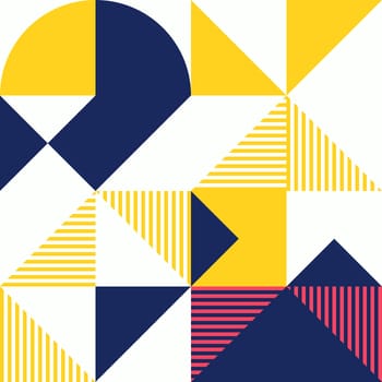 Simple geometric artwork with editable bold blocks. Scandinavian style. Universal abstract seamless pattern for wallpaper, web or prints cover, textile, ceramic tile etc.