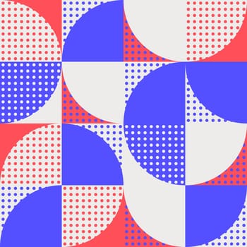 Simple geometric artwork with editable bold blocks. Scandinavian style. Universal abstract seamless pattern for wallpaper, web or prints cover, textile, ceramic tile etc.