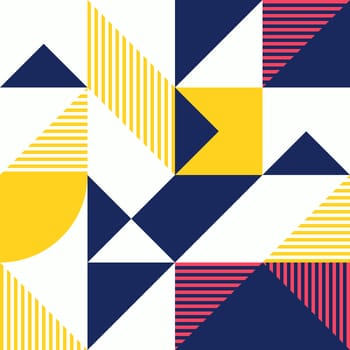 Simple geometric artwork with editable bold blocks. Scandinavian style. Universal abstract seamless pattern for wallpaper, web or prints cover, textile, ceramic tile etc.