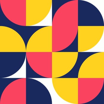 Simple geometric artwork with editable bold blocks. Scandinavian style. Universal abstract seamless pattern for wallpaper, web or prints cover, textile, ceramic tile etc.