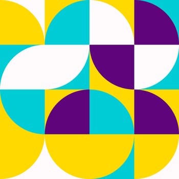 Simple geometric artwork with editable bold blocks. Scandinavian style. Universal abstract seamless pattern for wallpaper, web or prints cover, textile, ceramic tile etc.