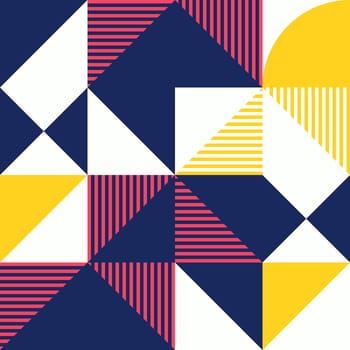 Simple geometric artwork with editable bold blocks. Scandinavian style. Universal abstract seamless pattern for wallpaper, web or prints cover, textile, ceramic tile etc.