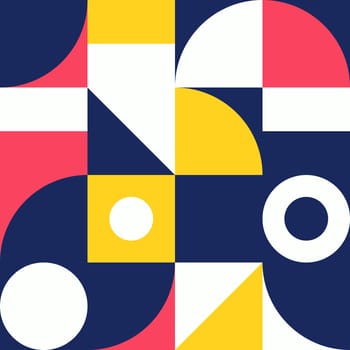 Simple geometric artwork with editable bold blocks. Scandinavian style. Universal abstract seamless pattern for wallpaper, web or prints cover, textile, ceramic tile etc.