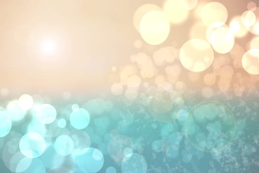 Abstract  pastel colored bright summer bokeh background. Concept summer holidays. A glorious summer's day with sunshine at blue sea and with  light colors of nature.
