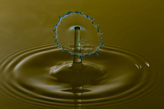 Water Droplet Splash Close Up.