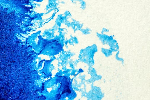 Abstract aquarelle hand drawn art on white background, Watercolor grunge texture backdrop