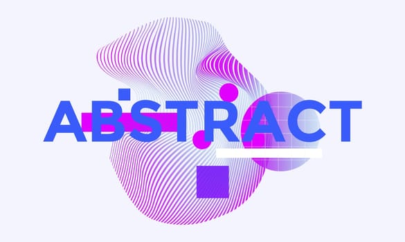 Space for text. Minimal geometric web banner design. Vector template with shapes elements. Modern, hipster style