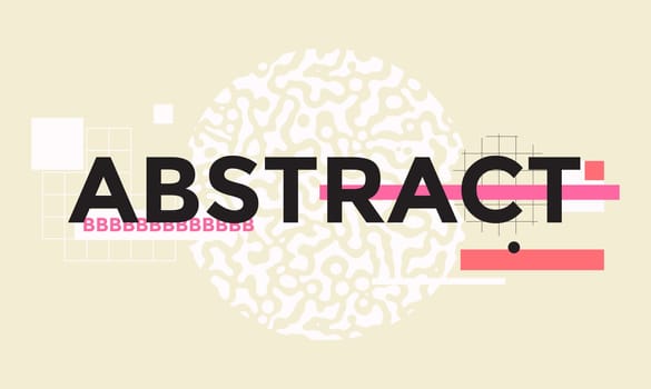 Space for text. Minimal geometric web banner design. Vector template with shapes elements. Modern, hipster style
