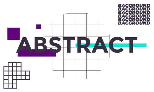 Space for text. Minimal geometric web banner design. Vector template with shapes elements. Modern, hipster style