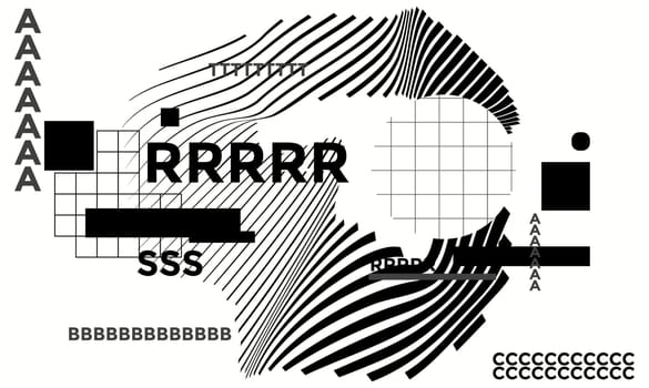 Space for text. Minimal geometric web banner design. Vector template with shapes elements. Modern, hipster style