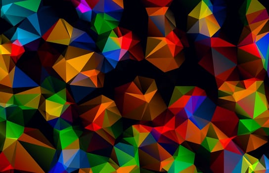 Abstract polygonal background,the effect of broken glass