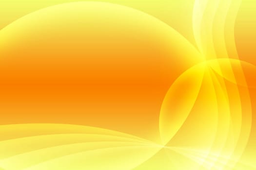 Abstract yellow and orange background. Intersecting arcs background.