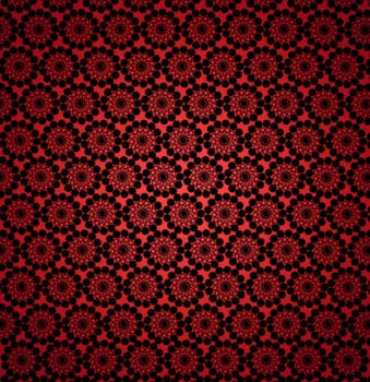 luxurious wallpapers with many round abstract dark red patterns