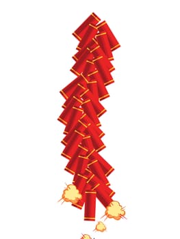 china firecracker chinese new year luck fortune cultural tradition illustration