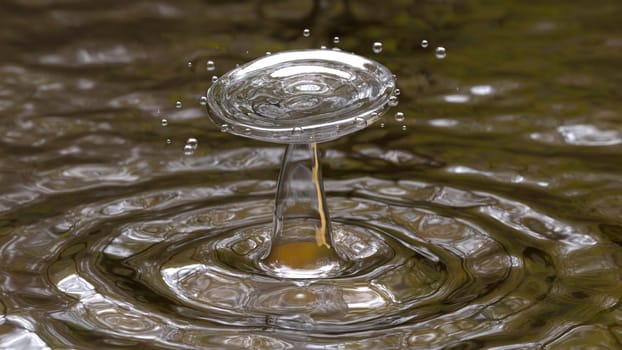 Water splash crown 3d render