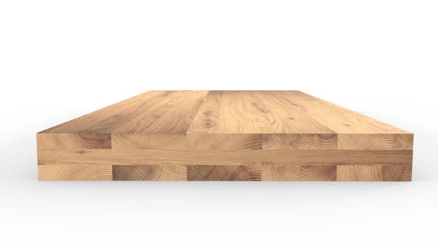 Glued wood structure. Lumber industrial wood texture, timber butts background. Butt end of a processed wooden beam. Glued beams. 3d render