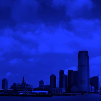 New Jersey skylines from Manhattan, New York