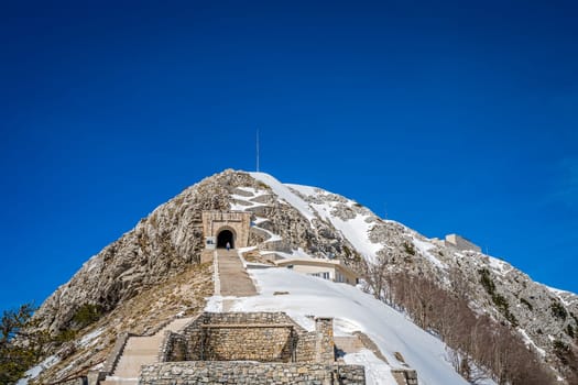 c on top of Mount Lovcen in Lovcen National Park, Montenegro