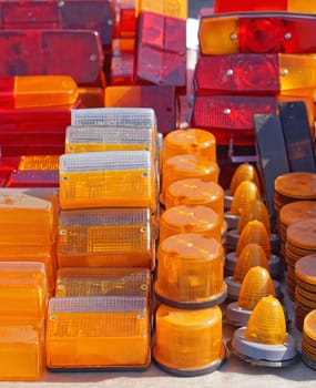 Amber lights signal equipment car parts