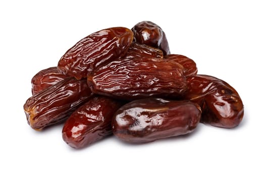 Dried dates (fruits of date palm Phoenix dactylifera).  Clipping paths for both objectsa and its shadows. Infinite depth of field, retouched.