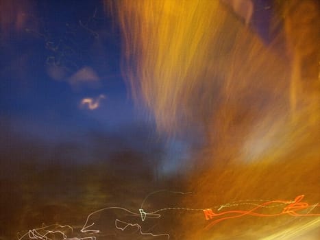 Colorful abstract composition. Polar Lights