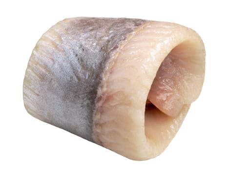 Herring fillet rolled up (Rollmops), clipping path