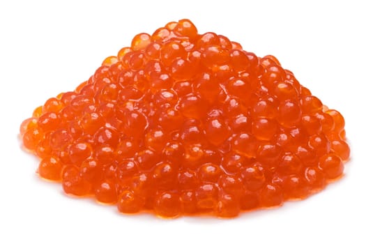 Red caviar or salmon roe, pile of, large