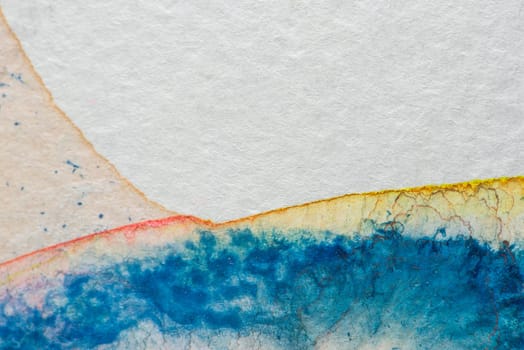 Abstract aquarelle hand drawn art on white background, Watercolor grunge texture backdrop