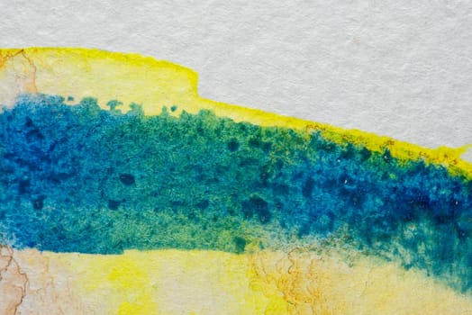 Abstract aquarelle hand drawn art on white background, Watercolor grunge texture backdrop