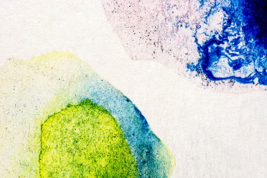 Abstract aquarelle hand drawn art on white background, Watercolor grunge texture backdrop