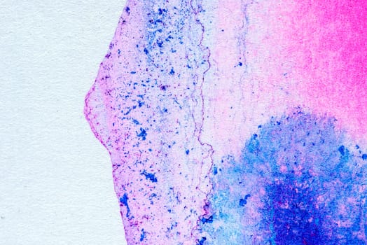Abstract aquarelle hand drawn art on white background, Watercolor grunge texture backdrop