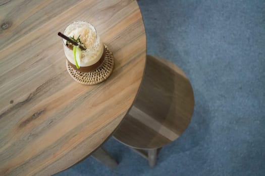 Waking up drink of lime coffee, stock photo