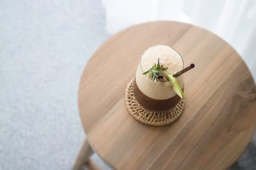 Waking up drink of lime coffee, stock photo