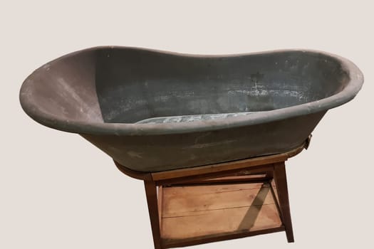 Rare antique baby bath made of copper