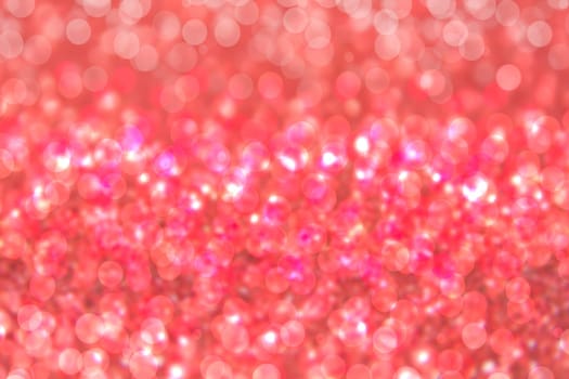 Abstract glitter lights background. Abstract festive red glitter bokeh lights for Christmas and other holidays. Beautiful texture.