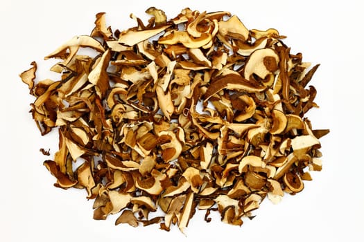Detail of the dried mushrooms - food ingredients