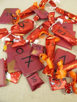 Homemade advent calendar