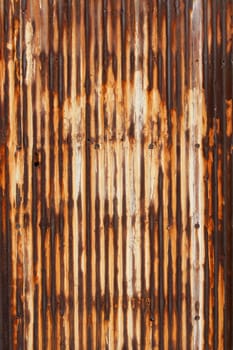 Old and rusty grunge corrugated iron, texture background