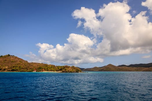 Secluded beach resort in British Virgin Islands