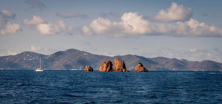 The Indians rock formations in British Virgin Islands