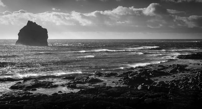 Southern Iceland coastline and Northern Atlantic