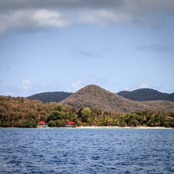 Secluded beach resort in British Virgin Islands