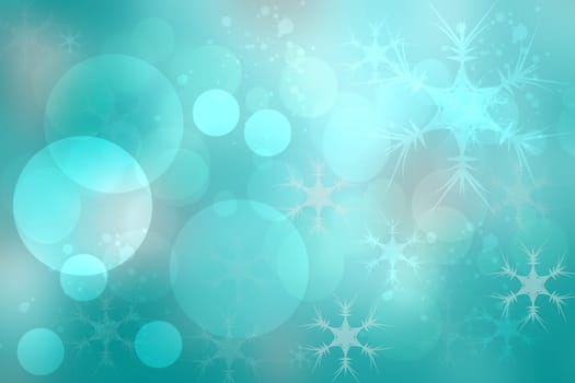 Abstract colorful blur blue texture background with blue bokeh circles in soft color style. Template for underwater backdrop or winter design illustration.