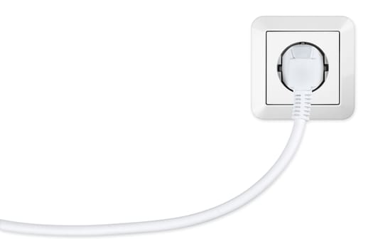 isolated european power socket with plug