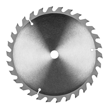 buzz saw blade on white background