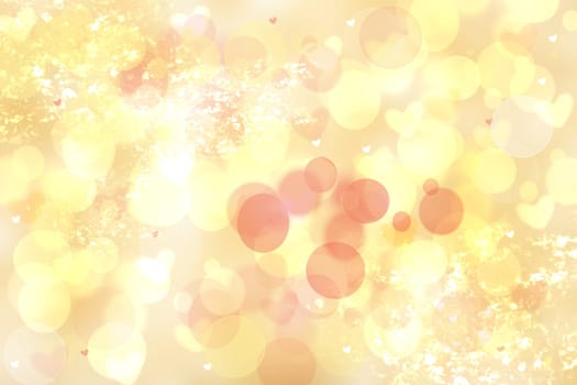 Abstract pink light golden festive background texture with sparkle bokeh lights. Beautiful texture for Christmas or other holidays.