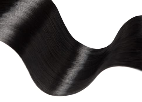 Closeup on luxurious straight glossy hair