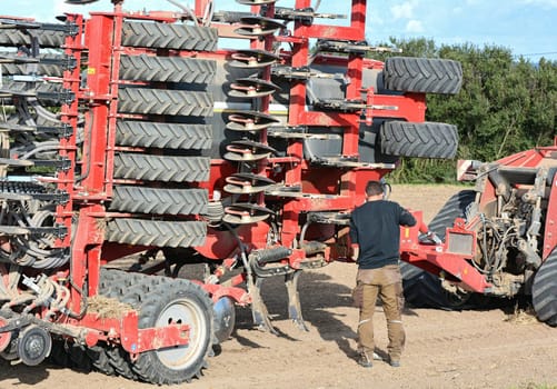 Farmer in repair